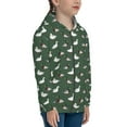 thumbnail image 5 of Pofeuu Colorful Mallard Duck Print Teenage Zipper Hoodie Sweatshirts Hooded Casual Jackets With Pocket For Boys Girls-Small, 5 of 6