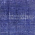 thumbnail image 1 of Ahgly Company Machine Washable Indoor Square Industrial Modern Sapphire Blue Area Rugs, 7' Square, 1 of 7