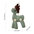 thumbnail image 3 of Cadancy Christmas Ornaments Fabric Reindeer Hanging Pendant Tree Decoration Holiday Seasonal Home Decor Party Rustic Mantle Wall Window Decorations, 3 of 6