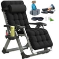 thumbnail image 1 of Silla Zero Gravity YOMIFUN Oversized XL Lounge negra, 1 of 7