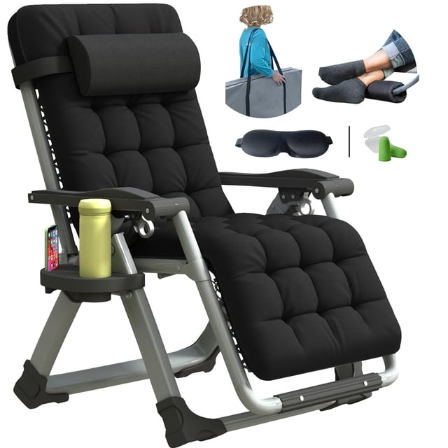 Silla Zero Gravity YOMIFUN Oversized XL Lounge negra