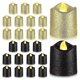 thumbnail image 1 of 24-Pack Gold Flameless Votive Candles with Black Glitter - LED Tealight Candles for Elegant Home Decor & Events, 1 of 5