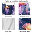 thumbnail image 4 of luoweisi Men's Beach Shorts Quick Dry Swim Trunks with Mesh Lining Colorful Jellyfish M, 4 of 5