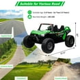 thumbnail image 2 of Shininglove 24V Ride On UTV with Remote Control for Kids, 240W Motor 4-Wheel Drive, 21" Extra Wide Seat for 2 Boys Girs, Max Load 140LB(Green), 2 of 6