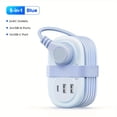 thumbnail image 1 of Portable Power Strip with Surge & -Controlled Outlets - Compact Travel Plug Adapter, 2 AC Outlets & 3-Port USB (1 USB-C), Overvoltage/Overcurrent/Overcharge,, 1 of 12