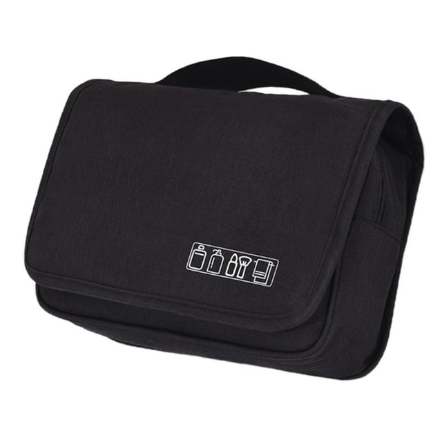 Neceser colgante de viaje con bolsa de maquilje cosmético con , hecha Negro Zulema Titular de artículos de tocador