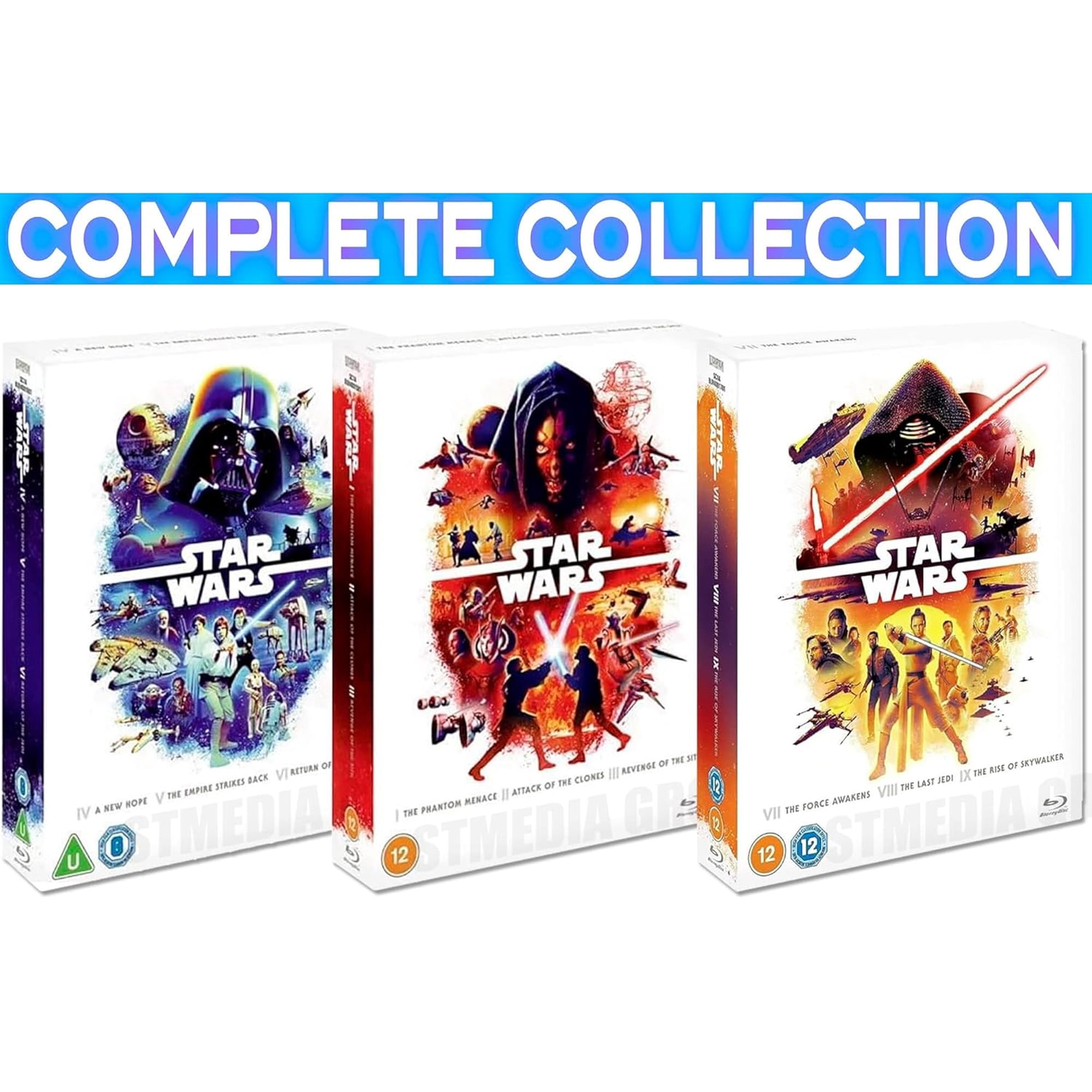Star Wars 1-9 Complete Movie Collection Bundle (Blu-Ray, Region Free) [blu_ray]