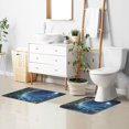 thumbnail image 6 of Yayeee Bath Rug for Bathroom Floor Non Slip Contour Fluffy Soft Absorbent Mat, 20"x24", Floral Occean, 6 of 7