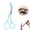 Blue, variant on Eyebrow Trimmer Scissor, 2-in-1 Professional Eyebrow Scissors with Comb, Stainless Steel Precision Eyebrow Cutter Hair Removal Makeup Tool for Women and Men