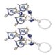 thumbnail image 2 of 2 uds llavero de ojo azul punta de flecha forma de corazón 10mm/0,4 pulgadas Material de aleación de la suerte llavero de ojo decorativo colgantes, 2 of 8