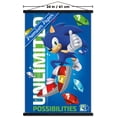 thumbnail image 3 of Sonic the Hedgehog (1991) - 35th Anniversary Thumbs Up Wall Poster with Magnetic Frame, 22.375" x 34", 3 of 5