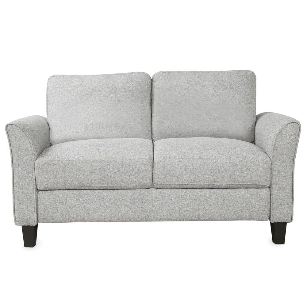 Kadyn Mid-Century Modern Loveseat Sofa, 2 Seater Sofa, Living Room Sofa for Home, Office, Light Gray
