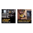 thumbnail image 4 of Destornillador de impacto DEWALT ATOMIC 20V-Max sin escobillas de 1/4 pulgadas con kit, 4 of 7