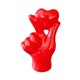 thumbnail image 2 of Estatua de resina Strade Fareast Limited con gesto de mano corazón Figura de escritorio rojo, 2 of 8