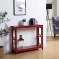 thumbnail image 1 of Convenience Concepts Omega Table Console en Bois Rouge Canneberge, 1 of 6