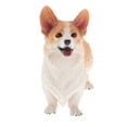 thumbnail image 3 of Paquete de 2 animales de simulación Welsh Corgi estatua de perro juguetes decoración de escritorio de oficina en hogar CUTICAT Figuras de acción de Welsh Corgi, 3 of 8