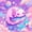 Fuchsia, variant on Manfei Pink Axolotl 7 Pieces Full Size Bedding Sets,Watercolor Salamander Print Full Size Bed in a Bag,Pink Reversible