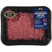 1lb 90/10 Ground Beef Sirloin Tray
