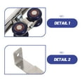 thumbnail image 3 of unbranded 1Jgo Rodillos Para Puertas Correderas De Inoxidable Con Cuatro Y Cojinetes Para Guía De, 3 of 8