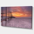 thumbnail image 2 of Texel Island Seaside Jetty Panorama - Art Mural Moderne sur Toile, 2 of 4
