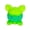 Fluorescent green, variant on CEORPER Fun 3D Printed Pig Decoration In Bright Orange Pink Blue And Green