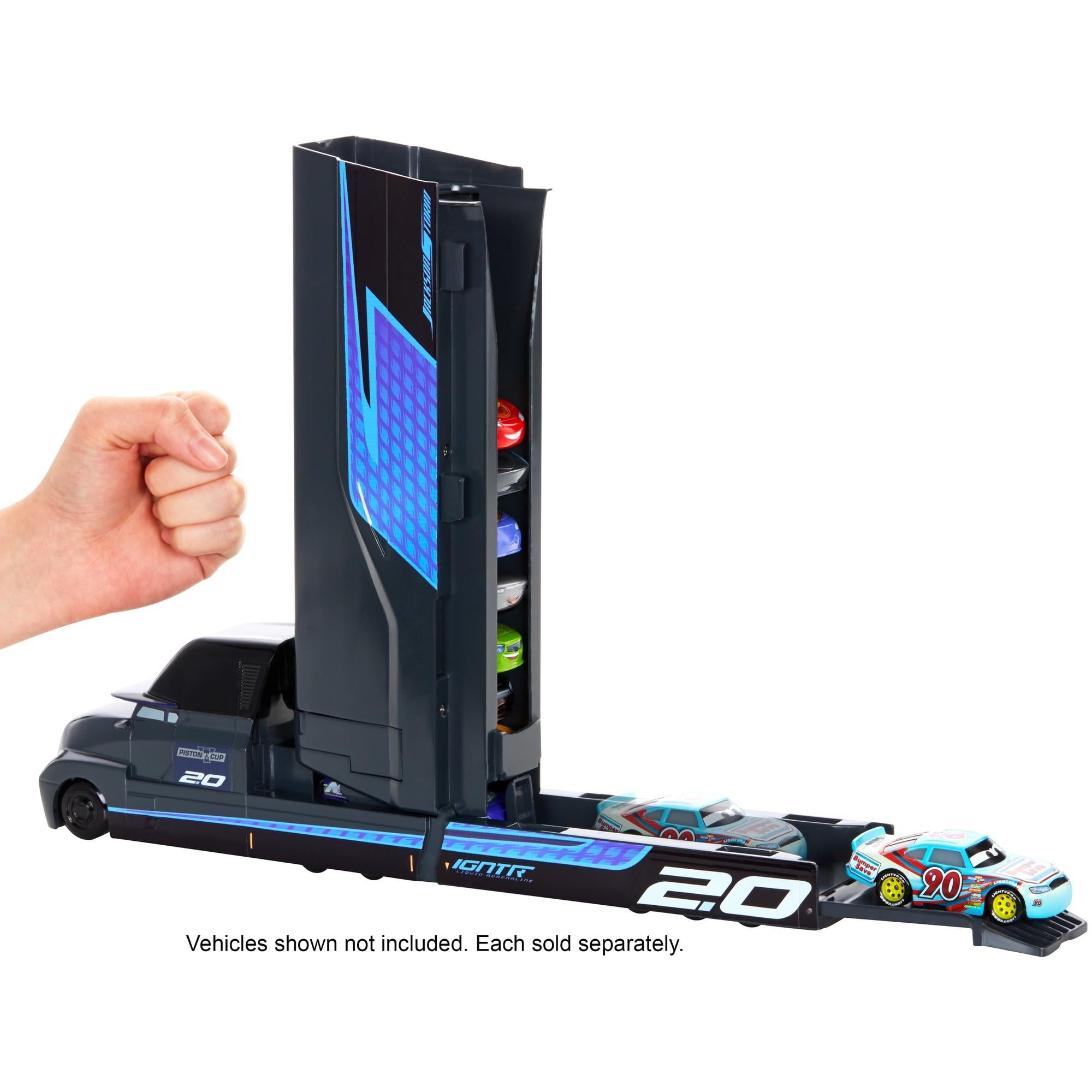 disney pixar cars jackson storm launching hauler