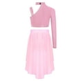 thumbnail image 2 of Haitryli Gymnastics Leotard for Girls Crop Top with Skirt Set Lyrical Dance Outfits Ballet Costume for Performance Pink 14, 2 of 7