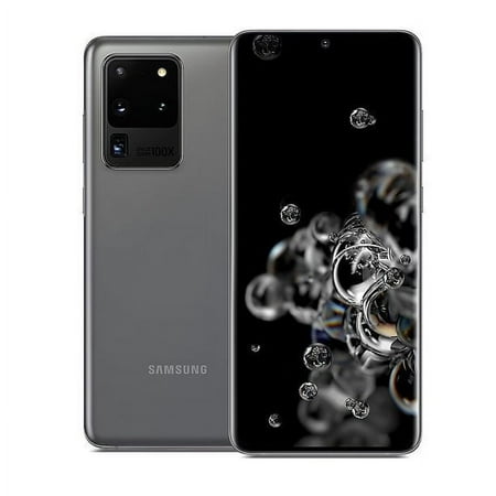 SAMSUNG Galaxy S20 Ultra 5G G988U 128GB Cosmic Gray Fully Unlocked Smartphone (Used Like New)