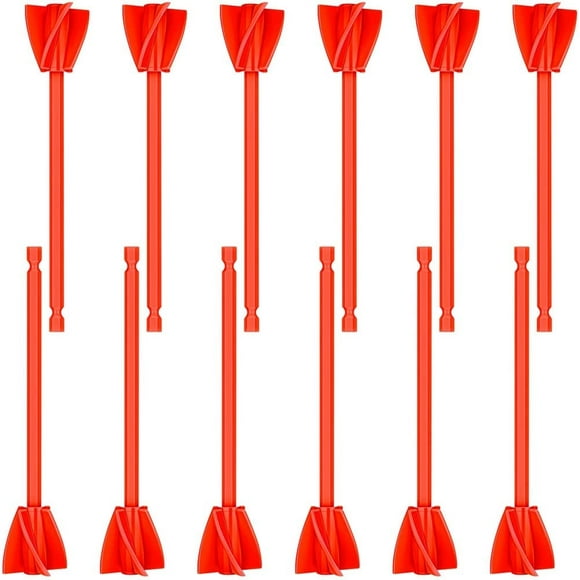 12 Pieces Epoxy Mixer Attachment for Drill Helix Paint Mixer Reusable Resin Mixer Paint Stirrers Drill Attachment