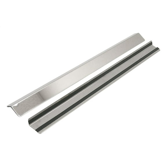 Crown  RT34010 Door Sill Protector  Without Design Polished Stainless One Pair