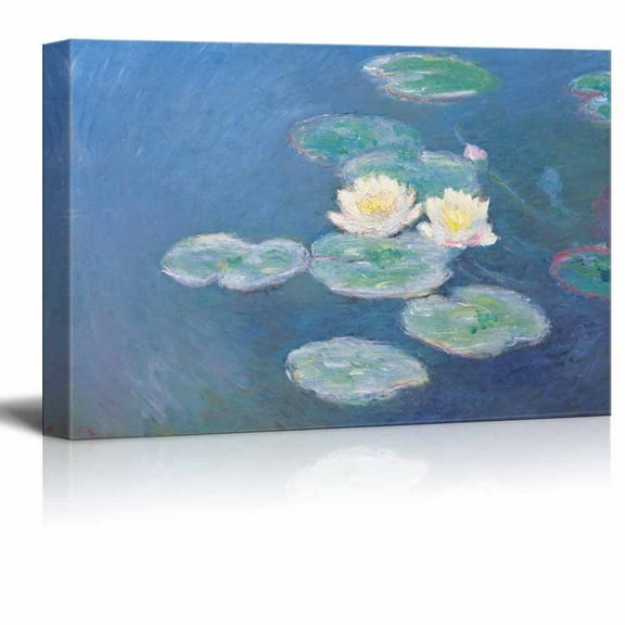 wall26 Water Lilies by Claude Monet - Canvas Print Wall Art Famous Painting Reproduction - 16" x 24"