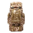 thumbnail image 1 of Mochila Impermeable 80 L para Entrenamiento Y Trekking (camuflaje Del Desierto), 1 of 2