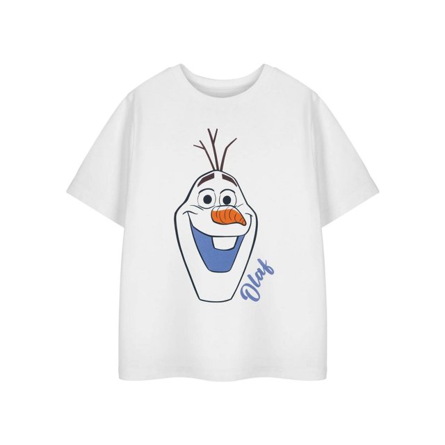 Disney T-Shirt à Manches Courtes pour Filles Olaf