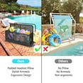 thumbnail image 6 of Kselythan Rolling Poolside Float Storage Outdoor Storage Box Patio Poolside Float Storage Basket PE Rattan Pool Towel Rack for Floaties, With Rolling Wheels For Floaties Patio Pool, 6 of 9