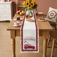 thumbnail image 2 of Valentine's Day Table Runner 60 Inches Long Farmhouse Dress Scarves, Red Truck Love Heart Roses Romantic Floral Dining Tablerunner for Coffee Table/Kitchen Island/Party Décor, 13" x 60", 2 of 8