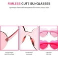 thumbnail image 7 of 4E's Novelty Pink Heart Sunglasses for Women, 2 Pack for Valentines or Festivals, 7 of 7