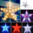 thumbnail image 2 of Mosey Christmas Tree Topper Star with LED Light Creative Shape Plug-Play IP65 Waterproof Glowing Five-Pointed Star Xmas Tree Ornament, 2 of 8