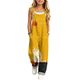 thumbnail image 2 of Coerni Girls Summer Lightweight Jumpsuits Spaghetti Tie Strap Losse Fit Overalls 4-12 Years Kids Casual Fashion Print Rompers, 2 of 4