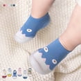 thumbnail image 3 of 1 Pair Baby Sock Shoes Boys Girls First Walking Shoes Non Slip Cartoon Soft Rubber Sole Baby Slipper Infant Toddler Sneakers, 3 of 8