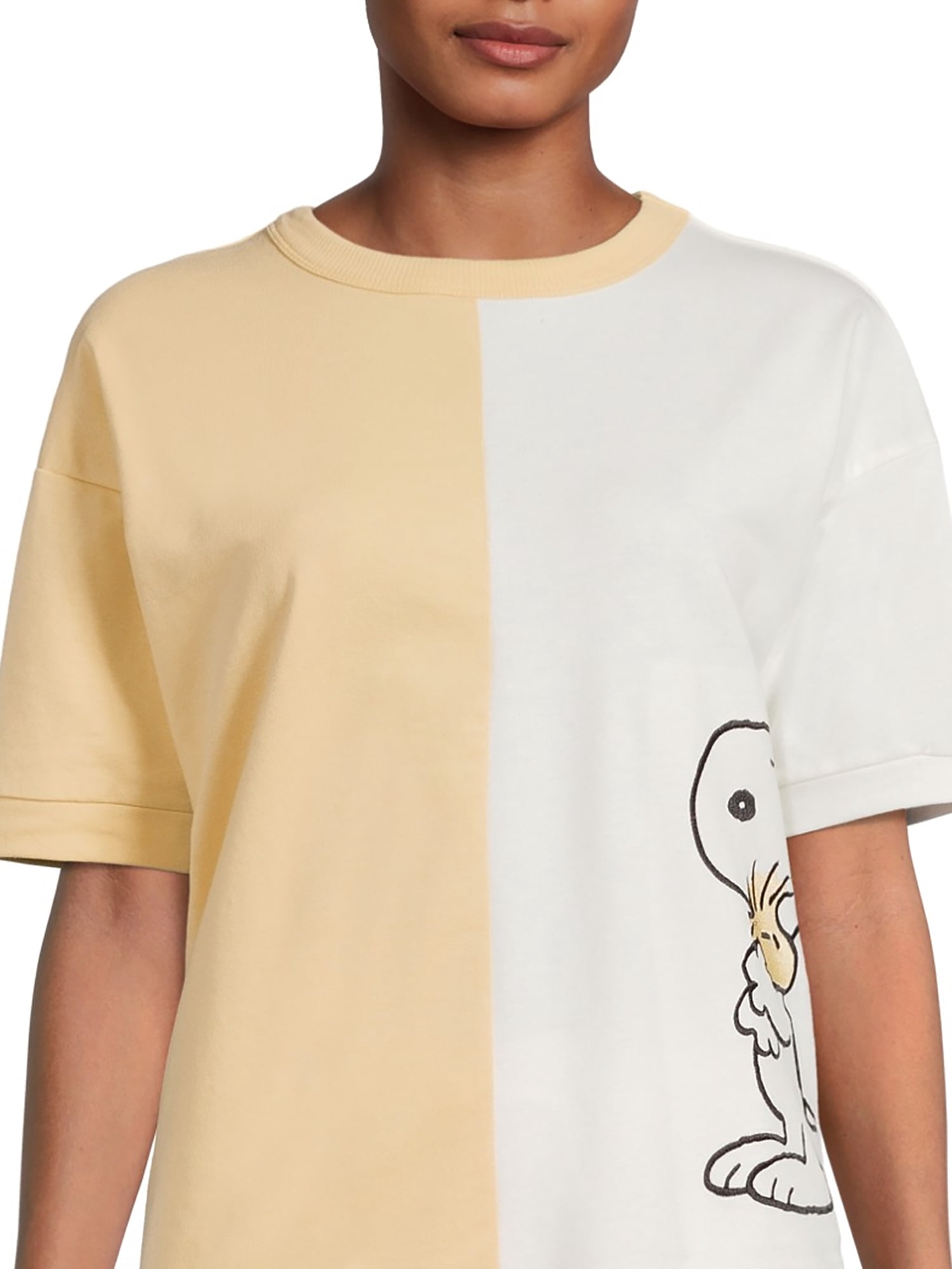 Peanuts Women's and Women's Plus Snoopy T-Shirt and Joggers Sleep Set, 2-Piece