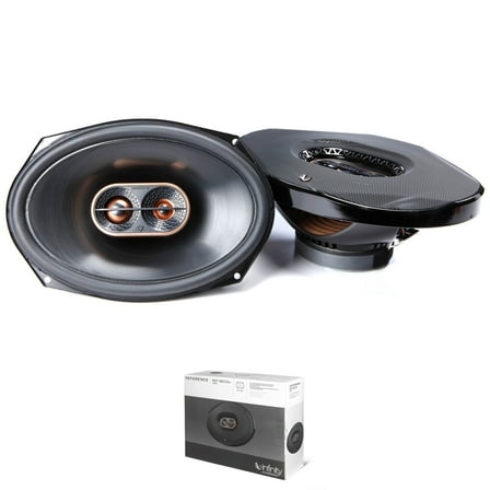 Pair of Infinity 6 x 9" 3-Way Coaxial 300W 3 Ohm Black Car Speakers REF-9633IX