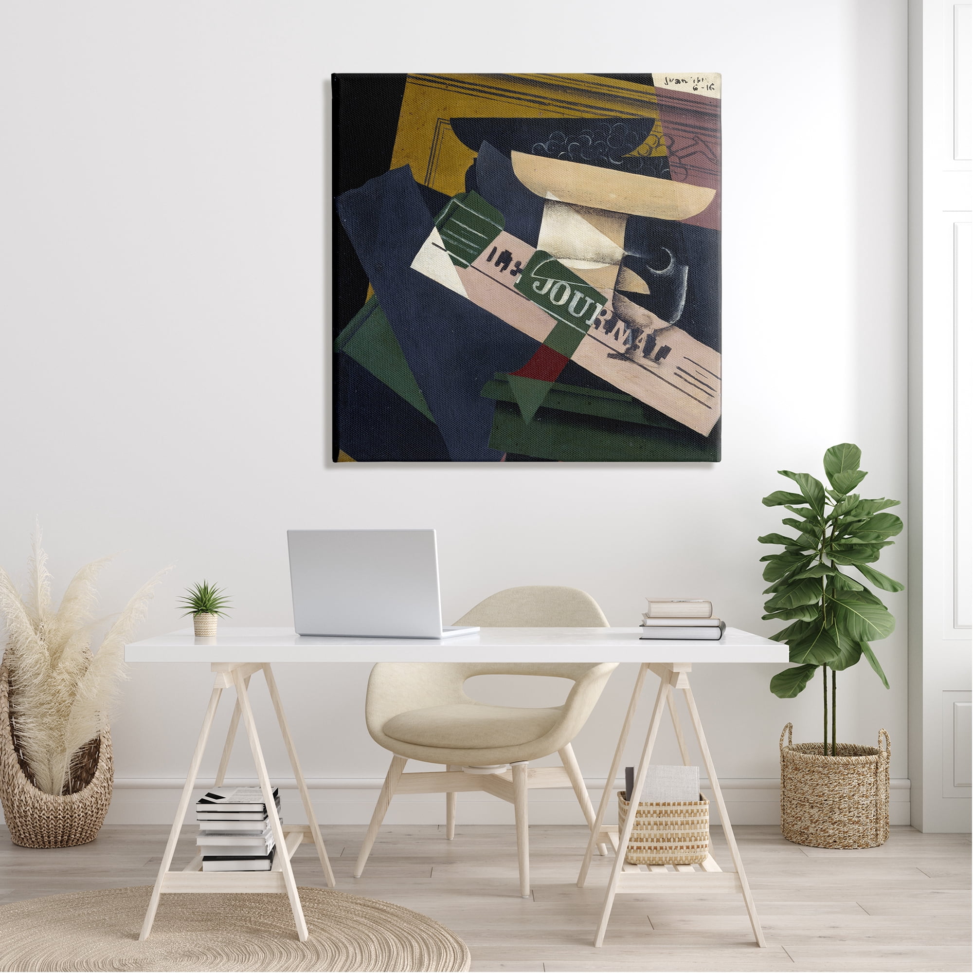 Stupell Industries Le Raisins Juan Gris Classic Abstract Painting Painting Gallery Wrapped Canvas Print Wall Art, Design by one1000paintings