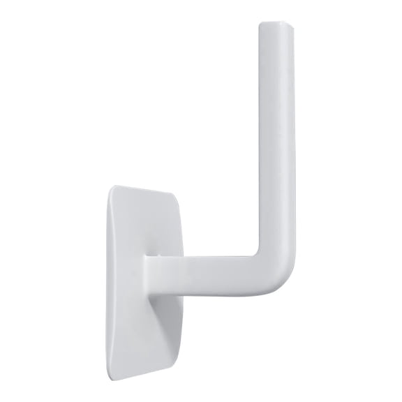 Wall Mount Paper Towel Holder, Punch-Free Under Cabinet Rack for Kitchen Bathroom, Sturdy Plastic Roll Holder, Space Saving Organizer, Multifunction Hanger Hook for Handbag, Pot Lid, Tumbler, 2x5.1 "