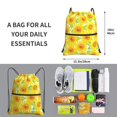 thumbnail image 3 of Sigee Sunflowers2 for Drawstring Zipper Backpack ,Waterproof, Durable, Lightweight Gym Bag for Sports, 3 of 5