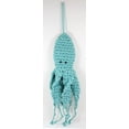 thumbnail image 2 of Blue Octopus Wine Bottle Cover Woven Macrame Tabletop Figurine, 2 of 2