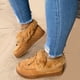 thumbnail image 2 of Zapatos de mujer europeos y americanos, botas cortas con costura de lazo en la boca, zapatos de algodón de mujer de talla grande, 2 of 6