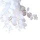 thumbnail image 5 of Flor artificial 4 ramas Flor falsa con hojas Oficina en casa Fiesta de bodas Decoración floral artificial, Blanco kenally HA6518-03B, 5 of 6