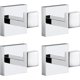 thumbnail image 1 of Ganchos de Pared Cuadrados 4 pzs | Acero Inoxidable 304, Montaje con Tornillos Ocultos, Perchero para Toallas y Abrigos (Cromo Pulido), 1 of 4
