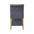 thumbnail image 7 of Meridian Furniture Curve Gray Velvet Dining Chair (Set of 2), 7 of 7