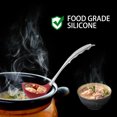 thumbnail image 4 of 12.6" Silicone Soup Ladle Comfortable Stainless Steel Hand Kitchen Scoop Utensil Cooking Supplies Red, 4 of 7